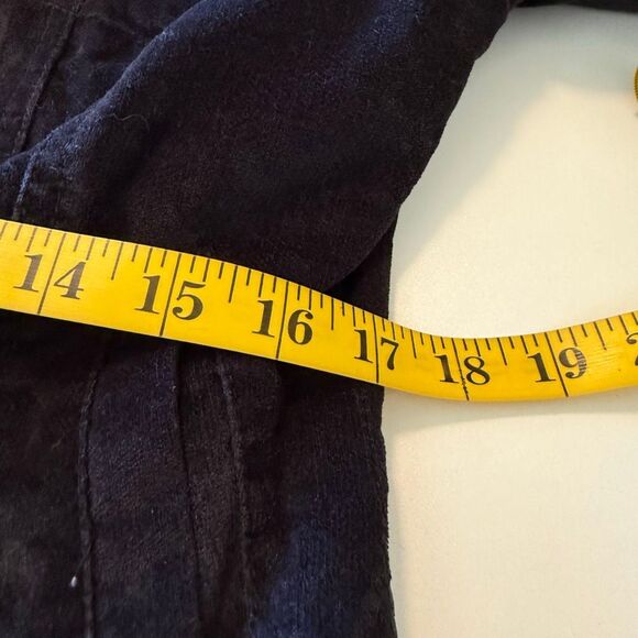 Vintage BB Dakota Black Cotton Velour Faux Fur Penny Lane Jacket Sz M/L Y2K - Picture 7 of 12